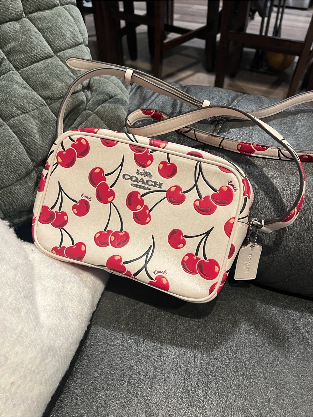 Coach Jamie Camera Bag with Cherry Print